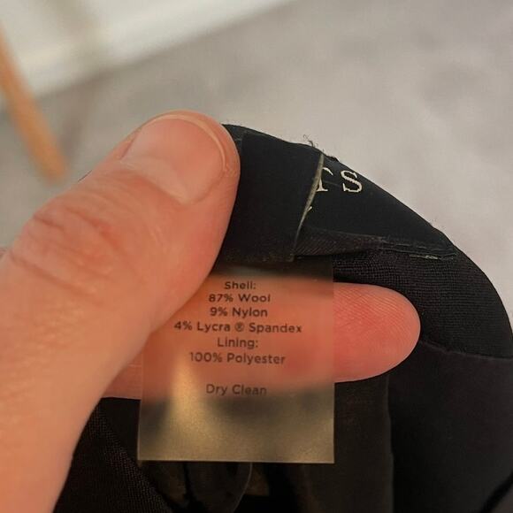 Talbots Black Pencil Skirt Womens 4 Lined Wool Blend Suiting Office Career Work - Picture 10 of 10